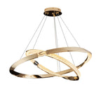 Dawn LED Black & Gold Chandelier for Living Room