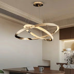 Dawn LED Black & Gold Chandelier for Living Room