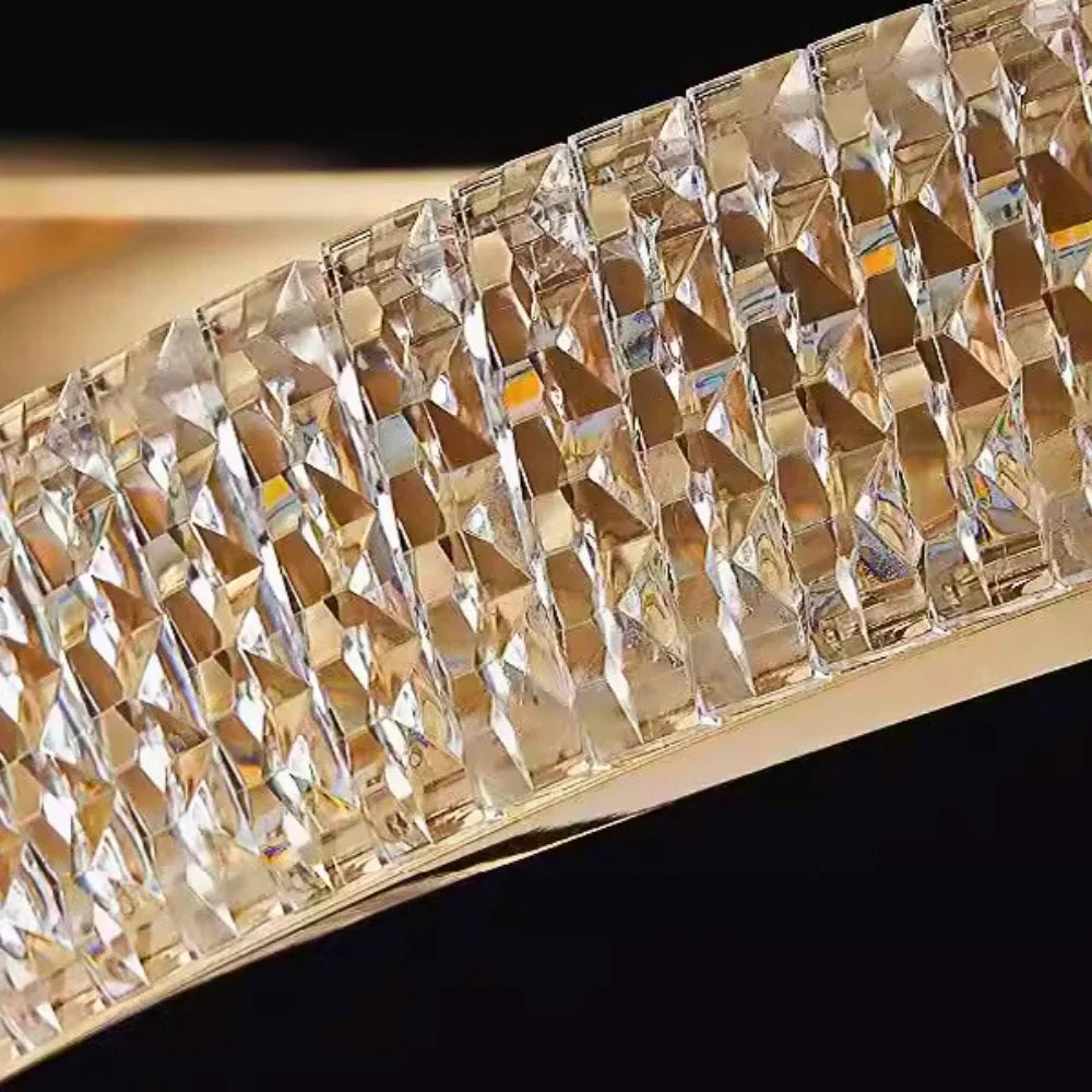 Dawn LED Black & Gold Chandelier for Living Room