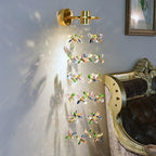 Nyla Colorful Crystal LED Wall Sconce for Bedroom & Living Room