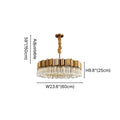 Sunny Modern Brushed Gold Crystal Chandelier for Living Room & Dining Room