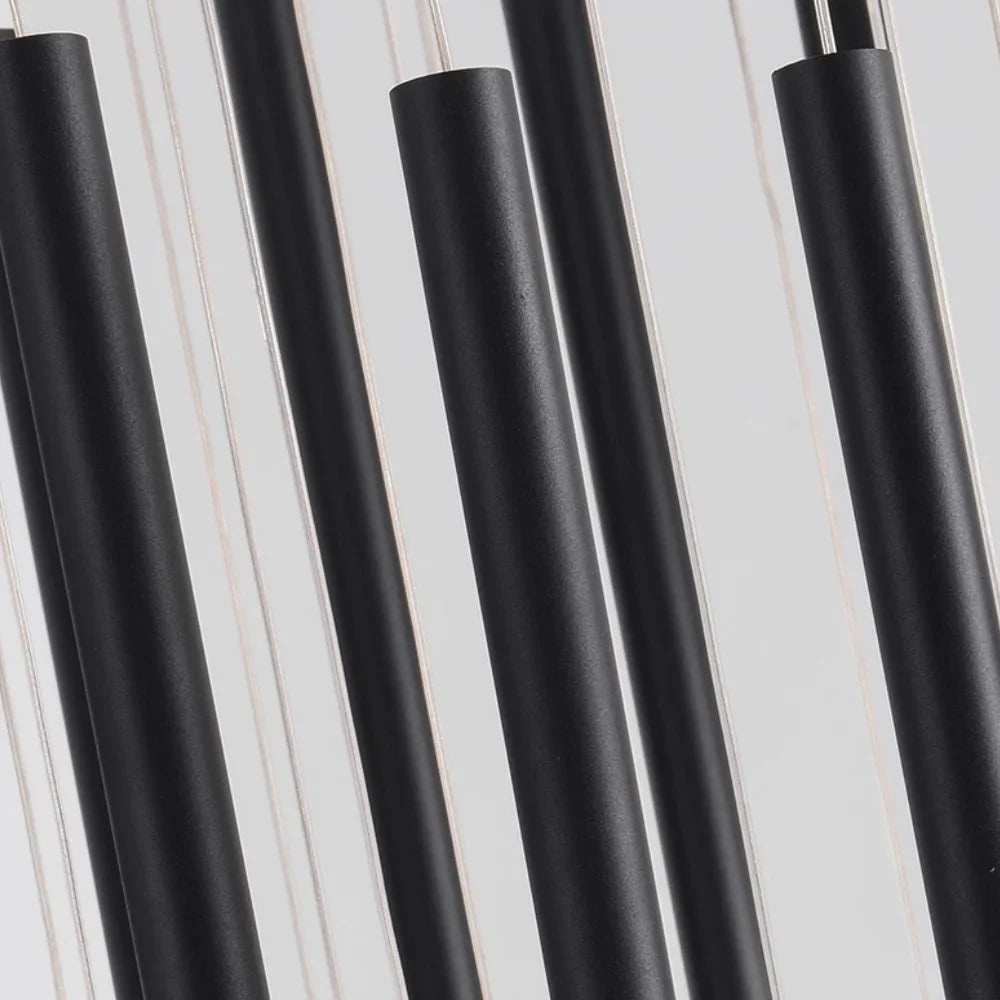 Swirl Modern Spiral LED Staircase Chandelier for Tall Foyers & Stairwells