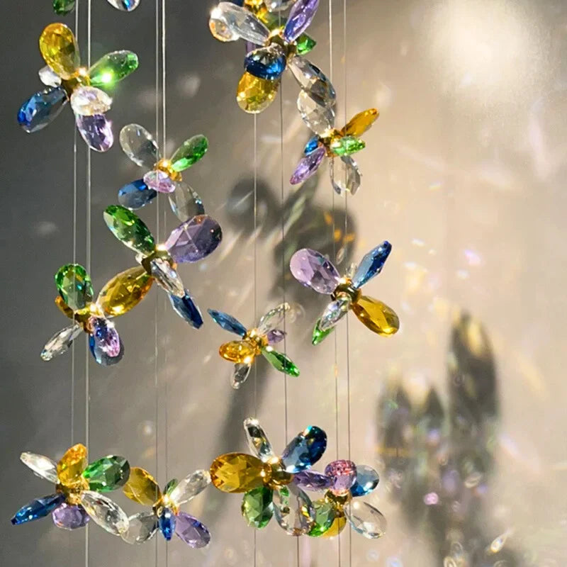 Nyla Colorful Crystal LED Wall Sconce for Bedroom & Living Room