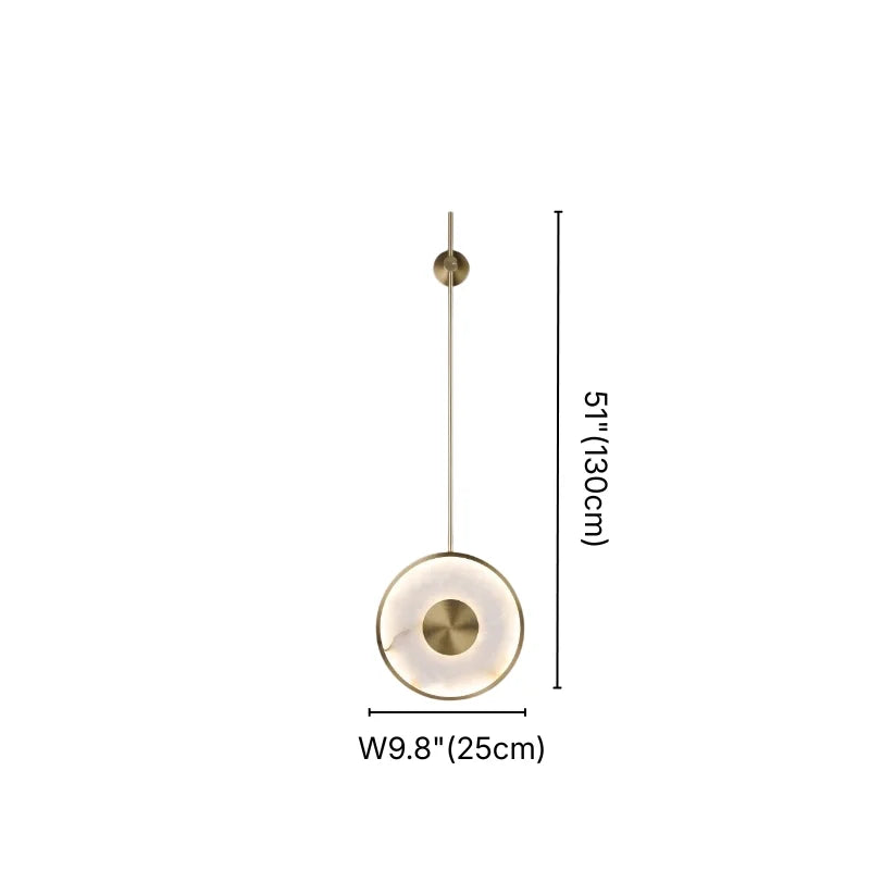 Solyn Natural Marble LED Wall Sconce for Bedroom & Living Room